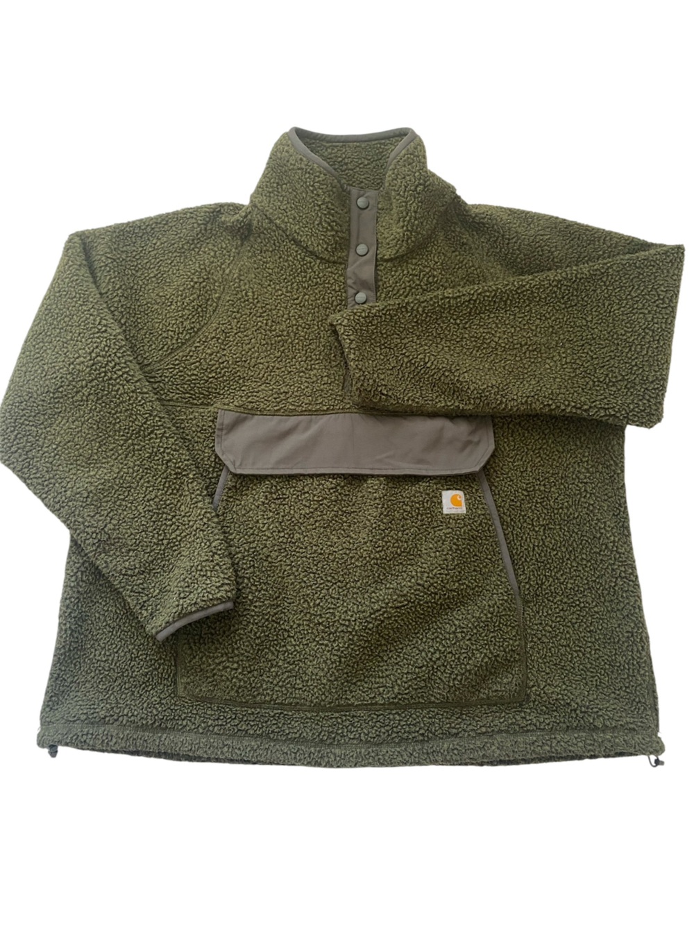 Carhartt Women’s Olive Green Sherpa Fleece  Pullover